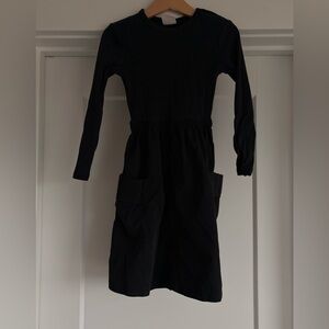 Zara Black Ribbed Dress Girls